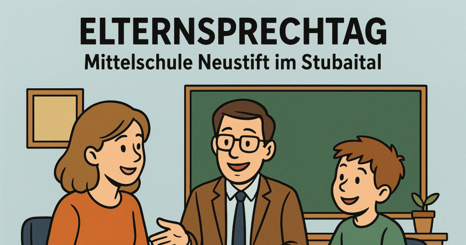 Bild zeigt Lehrer mit Mutter und Kind